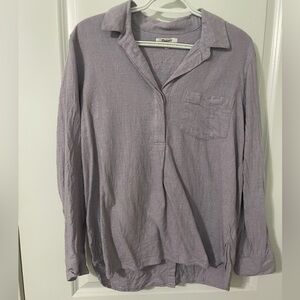 Madewell Lilac Casual Shirt
